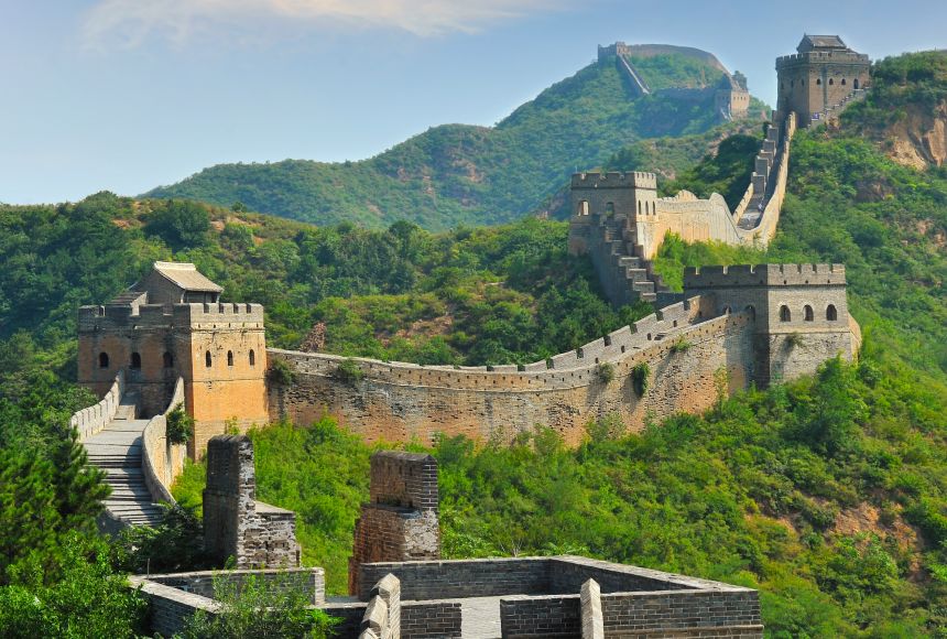 Great Wall of China With Different Viewpoint